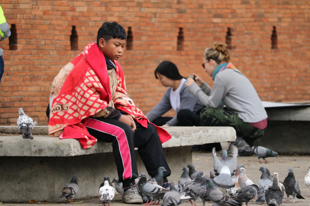 5. A coldness comes with a loneliness, but nevermind i have birds and a red blanket with me