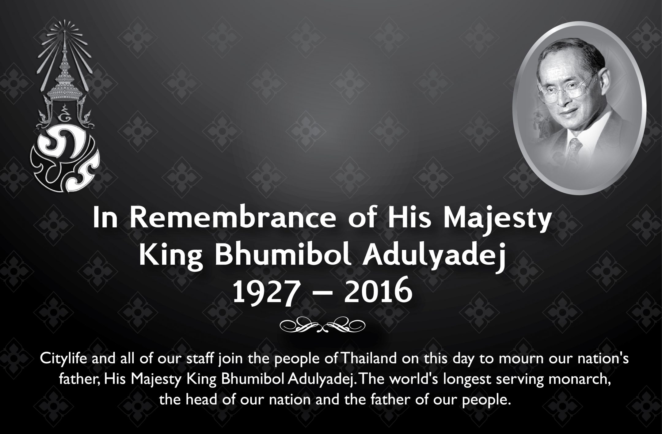Thai people mourn the death of their king Thai people mourn the death of their king
