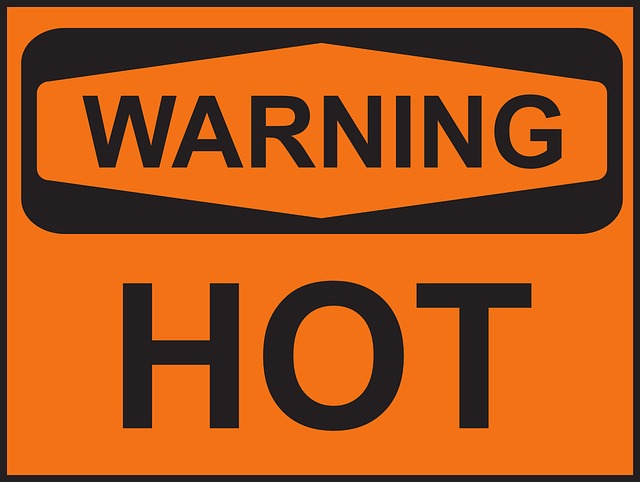 warning hot