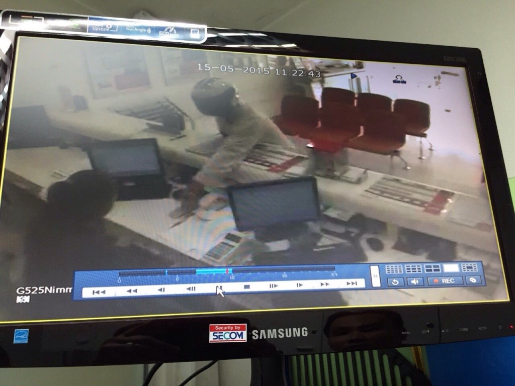 bank robbery cctv