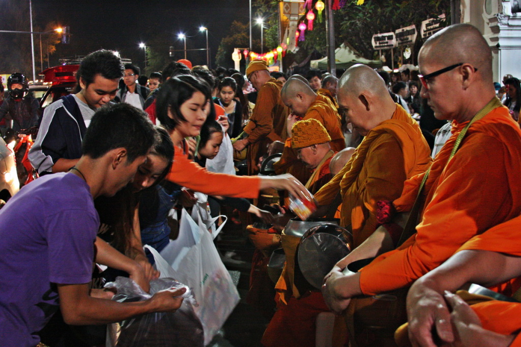 offering alms