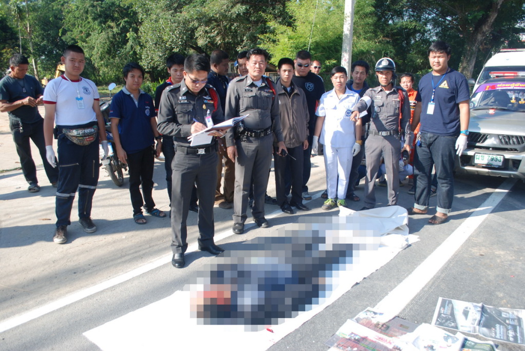 truck and bike collision