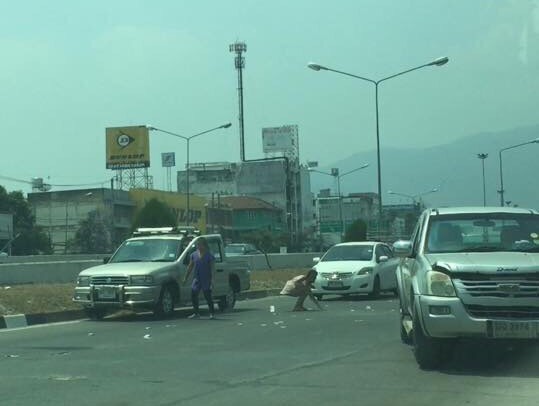 money on road