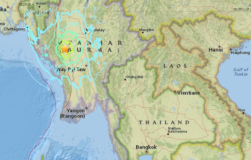 burma earthquake