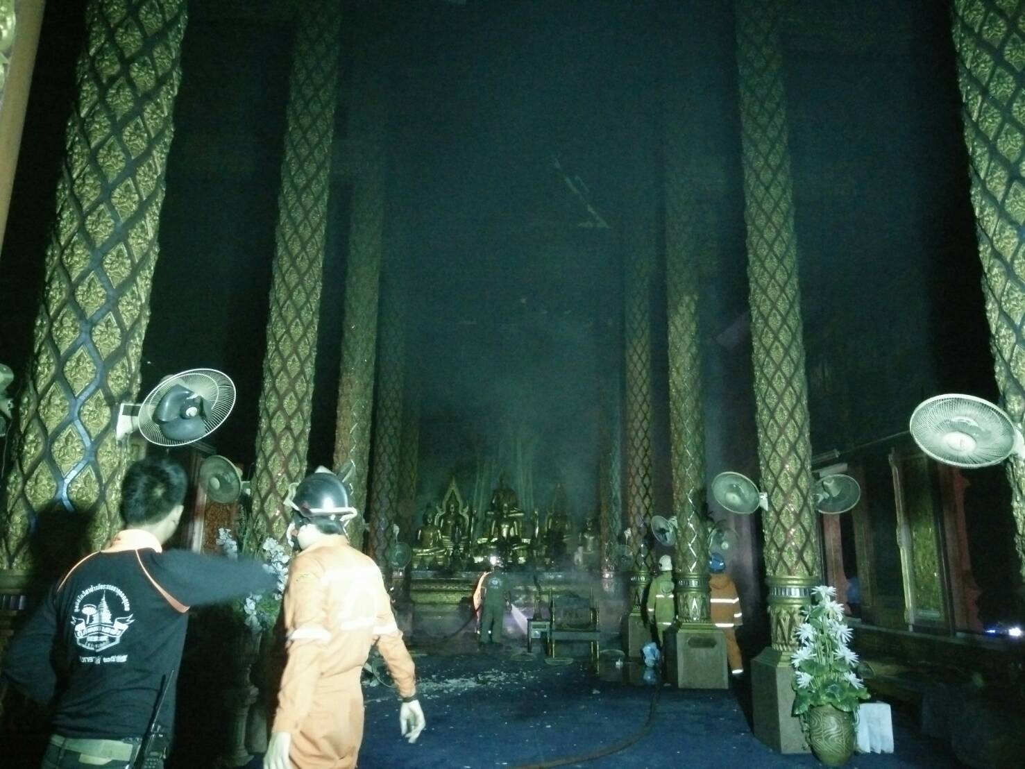 Fire in temple