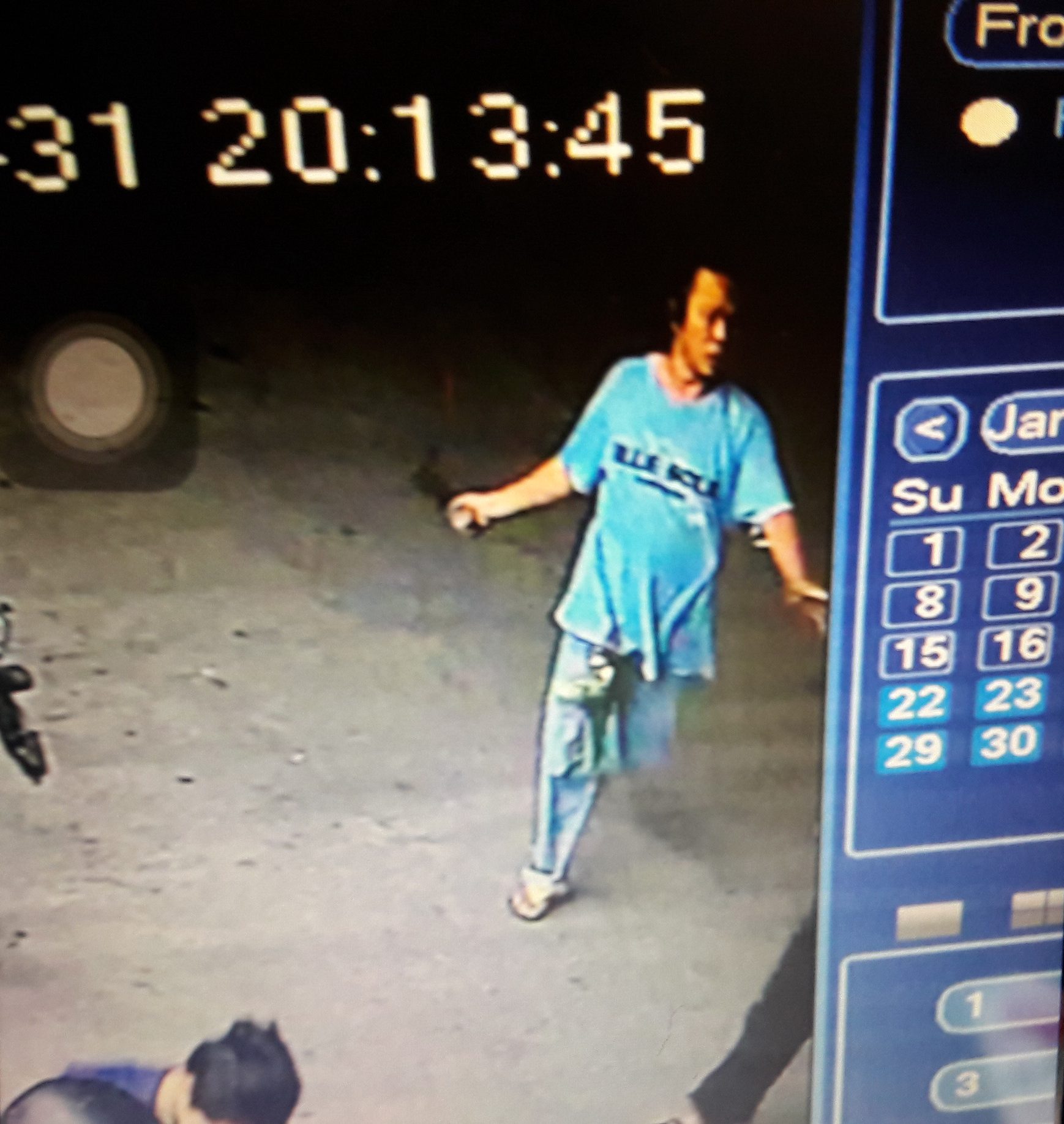 knife attack cctv