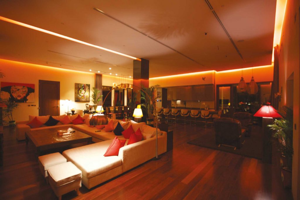 Samrt lighting systems in iControl's Chiang Mai Smart Home