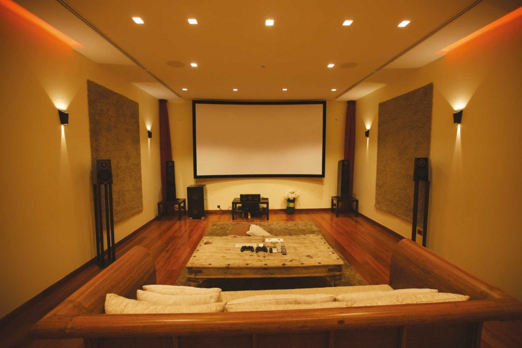 Automated home theater at iContol's Chiang Mai Smart Home