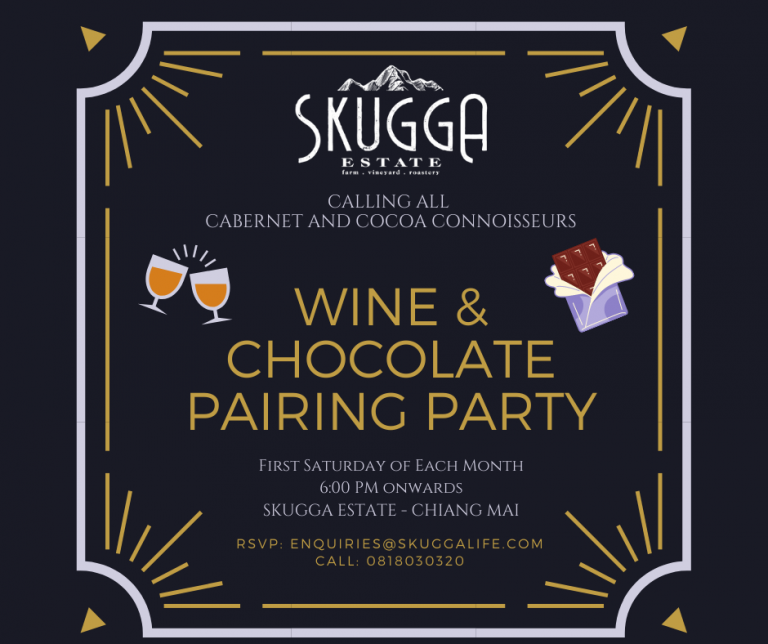 Wine and Chocolate Pairing Dinner Party at Skugga Estate Chocolate Farm
