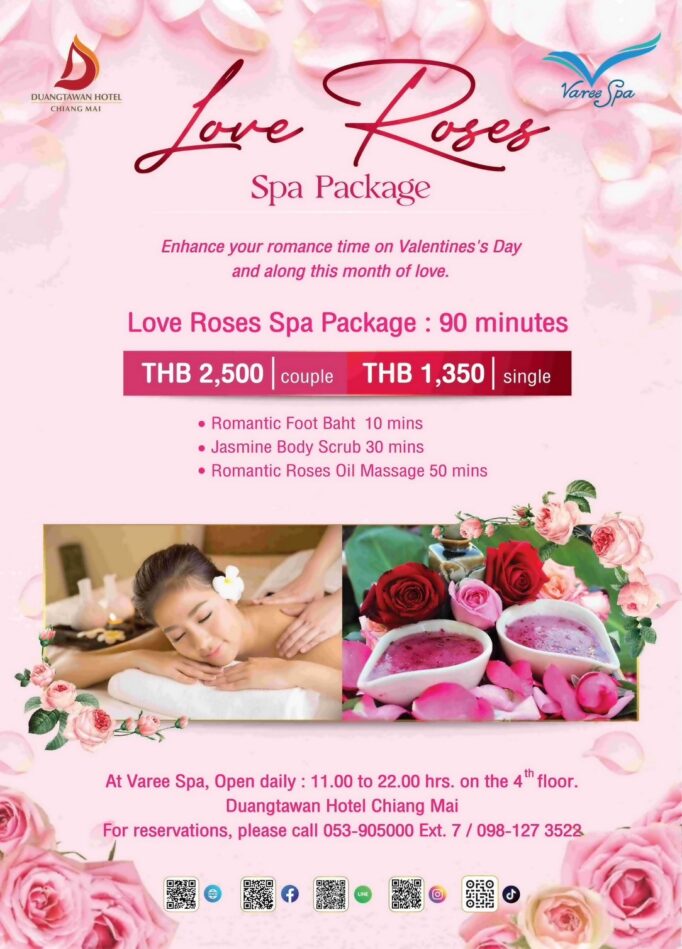 Love Roses Spa Package at Varee Spa